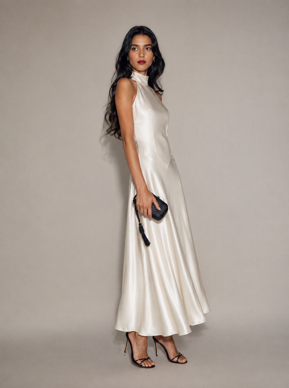 NWT Reformation Katelyn Silk dress fior di latte US6